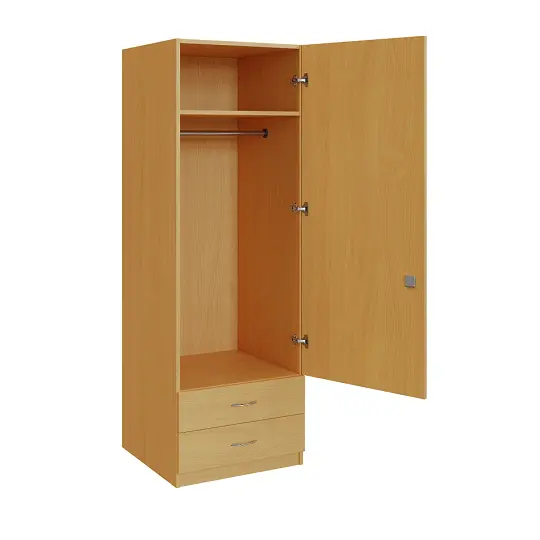 Q 12-60 skříň šatní, 1-dvéřová, 600x600x1800mm, buk royal